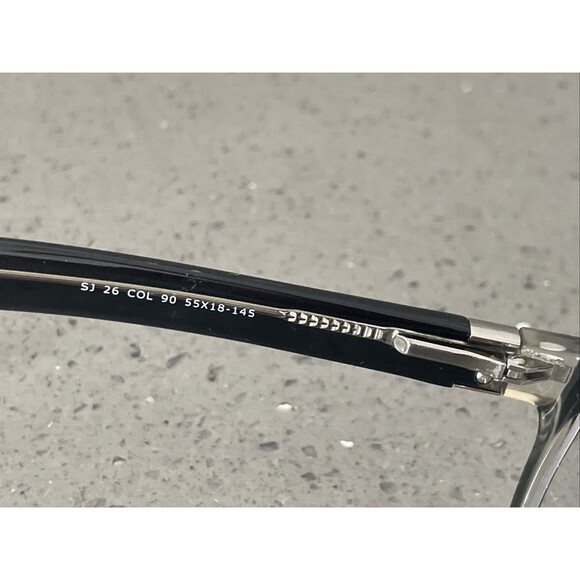 Next Issue SJ 26 COL 90 Black Square Full Rim Eyeglasses Frames ONLY 55X 18 145 - Picture 6 of 11